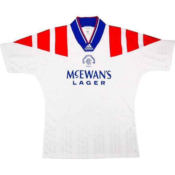 Tailandia Camiseta Rangers Segunda Equipación Retro 1992 1993 Blanco